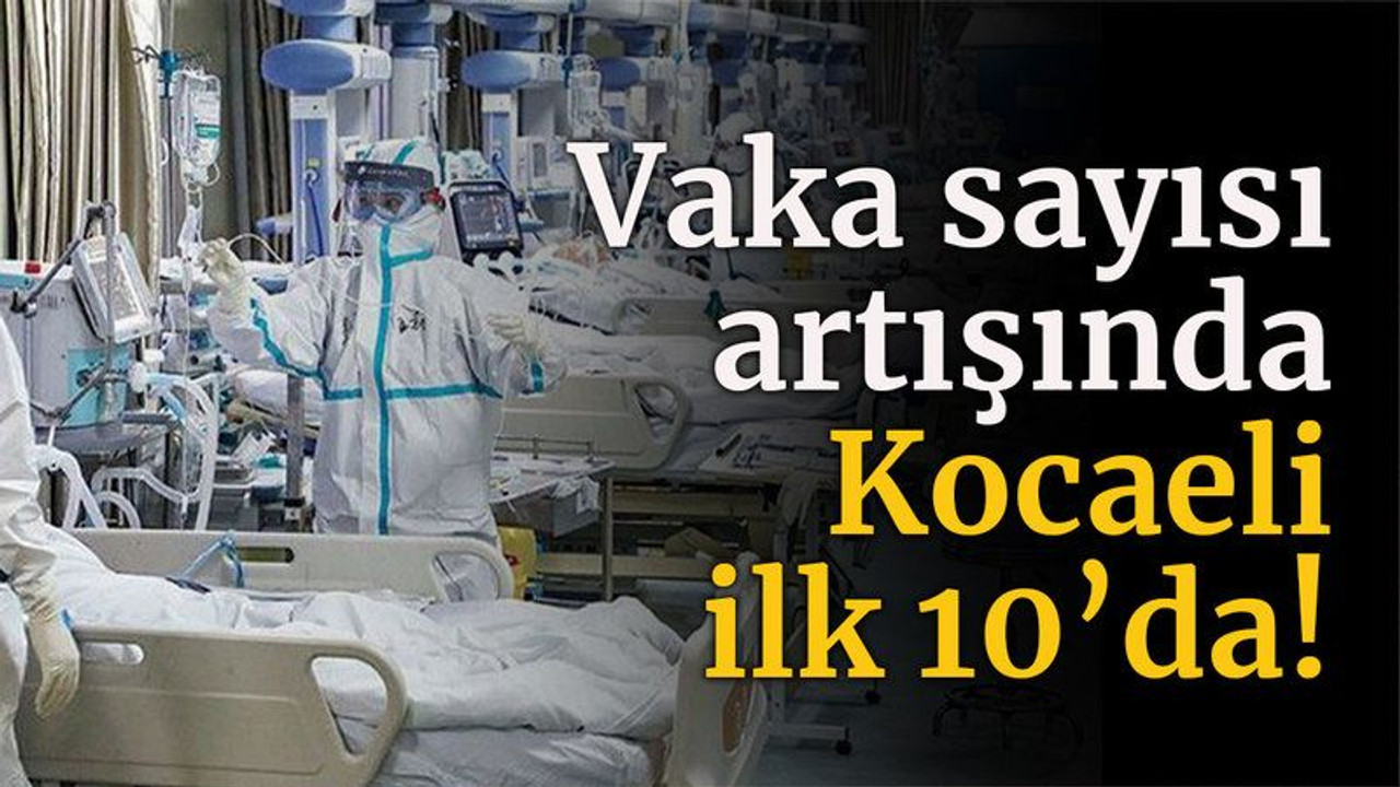 Vaka sayısı artışında Kocaeli ilk 10'da!